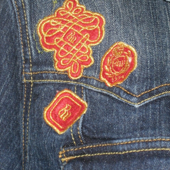 ROCAWEAR Denim 2-piece suit  Jacket and Crop Jeans PLUS SIZE 2X, 18 Y2K - Picture 12 of 17